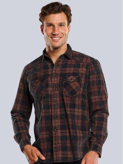 engbers Herren Langarm-Hemd aus Cord Dunkelorange 33667 engbers Herren Langarm-Hemd aus Cord Dunkelorange 33667