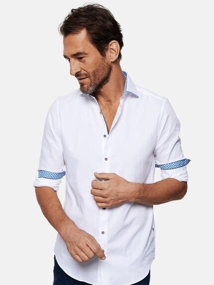 ENGBERS GERMANY Herren Hemd mit Haifischkragen Reinweiss 29670 ENGBERS GERMANY Herren Hemd mit Haifischkragen Reinweiss 29670