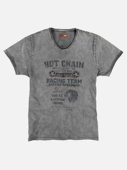 emilio adani V-Neck T-Shirt Braunbeige
