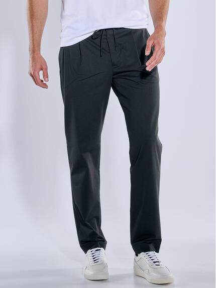 emilio adani Anzug-Hose mit Tunnelzug Schwarz