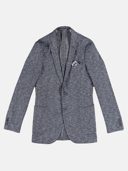 emilio adani Herren Freizeit-Sakko slim fit Indigoblau 31066