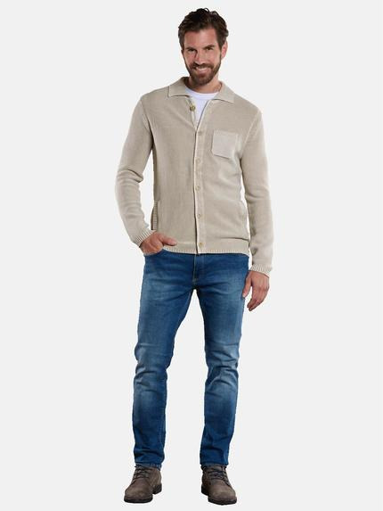 engbers Herren Cardigan strukturiert Beige 34141 engbers Herren Cardigan strukturiert Beige 34141