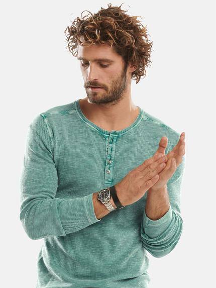 emilio adani Herren Henley Shirt Türkis 30958 emilio adani Herren Henley Shirt Türkis 30958
