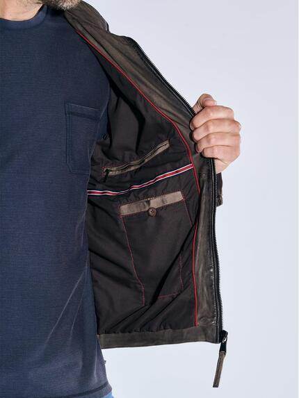 engbers Herren Lederjacke aus Nubuk-Leder Braun 39099 engbers Herren Lederjacke aus Nubuk-Leder Braun 39099