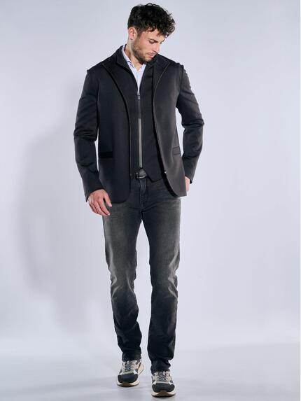 emilio adani Herren Anzug-Sakko slim fit Schwarz 39150 emilio adani Herren Anzug-Sakko slim fit Schwarz 39150
