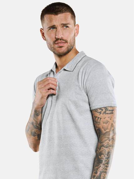 emilio adani Herren Polo-Shirt mit dezenter Strukur Weiß 33414