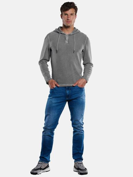 engbers Herren Langarm-Shirt mit Kapuze Grau 33395 engbers Herren Langarm-Shirt mit Kapuze Grau 33395