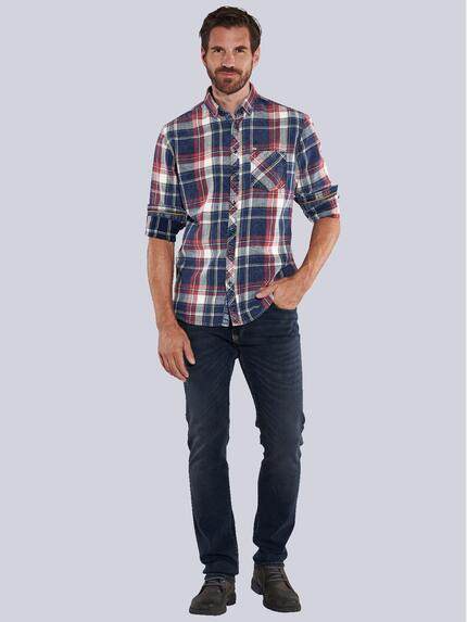 engbers Herren Langarm-Hemd kariert Rot 35799 engbers Herren Langarm-Hemd kariert Rot 35799