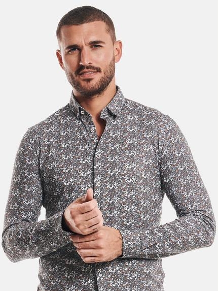 emilio adani Herren Langarm Hemd gemustert Orange 32430 emilio adani Herren Langarm Hemd gemustert Orange 32430
