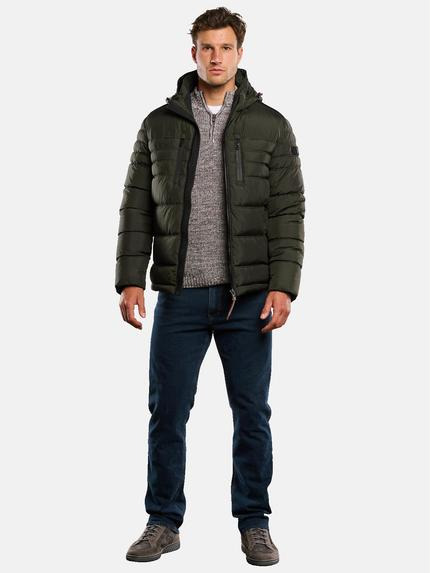 engbers Herren Steppjacke abnehmbarer Kapuze Grün 33557 engbers Herren Steppjacke abnehmbarer Kapuze Grün 33557