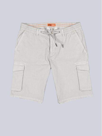emilio adani Herren Cargo-Bermuda mit Tunnelzug Grau 39006 emilio adani Herren Cargo-Bermuda mit Tunnelzug Grau 39006