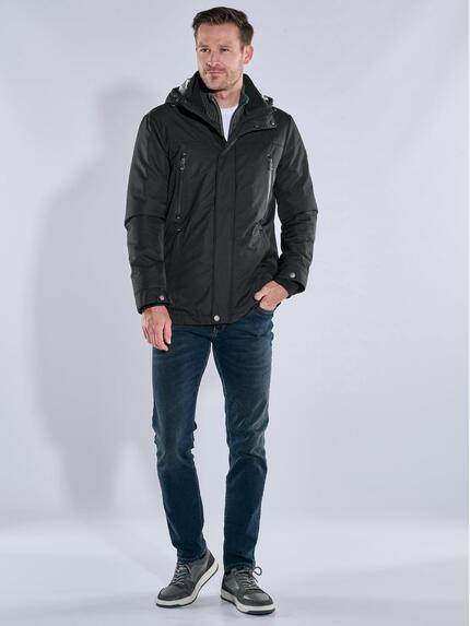 engbers Herren Funktionsjacke mit abnehmbarer Kapuze Schwarz 39251 engbers Herren Funktionsjacke mit abnehmbarer Kapuze Schwarz 39251