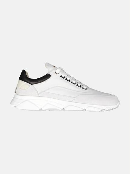 emilio adani Sneaker aus Nubuk-Leder Naturweiss