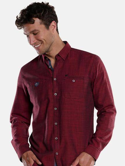 engbers Herren Langarm-Hemd strukturiert Rot 33379 engbers Herren Langarm-Hemd strukturiert Rot 33379