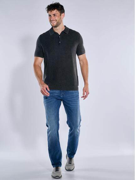 engbers Herren Strick Polo-Shirt Anthrazit 38563 engbers Herren Strick Polo-Shirt Anthrazit 38563