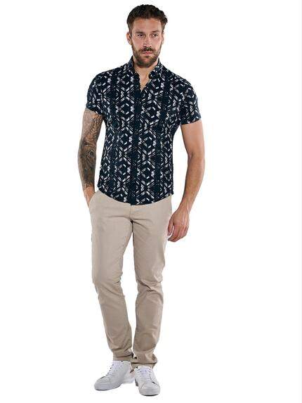 emilio adani Herren Kurzarm-Hemd slim fit Schwarz 36540 emilio adani Herren Kurzarm-Hemd slim fit Schwarz 36540