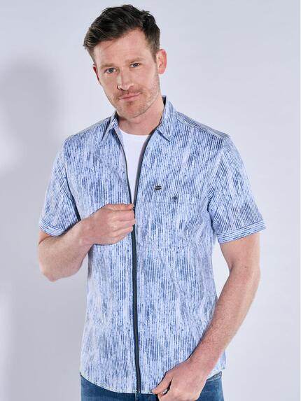 engbers Herren Kurzarm-Hemd gemustert Brilliantblau 39036 engbers Herren Kurzarm-Hemd gemustert Brilliantblau 39036