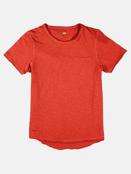 emilio adani Herren Rundhals T-Shirt Orange 28016 emilio adani Herren Rundhals T-Shirt Orange 28016