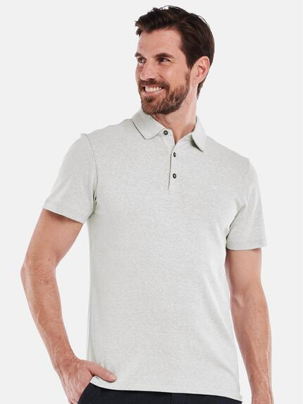 ENGBERS GERMANY Herren Polo-Shirt mit Leinen Grau 35081 ENGBERS GERMANY Herren Polo-Shirt mit Leinen Grau 35081