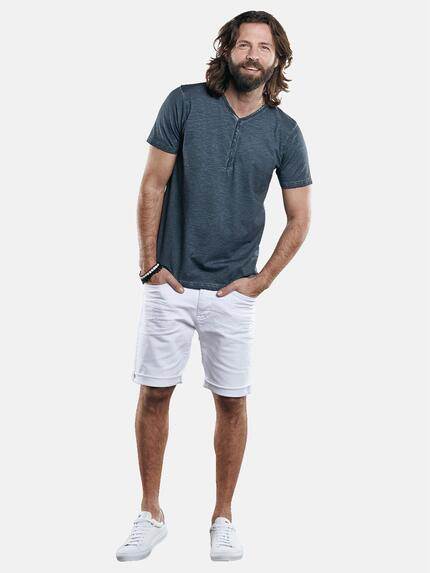 emilio adani Herren Henley T-Shirt mit spannendem Farbeffekt Blau 29684 emilio adani Herren Henley T-Shirt mit spannendem Farbeffekt Blau 29684
