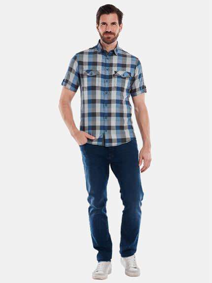 engbers Herren Kurzarm-Hemd kariert Royalblau 34949 engbers Herren Kurzarm-Hemd kariert Royalblau 34949