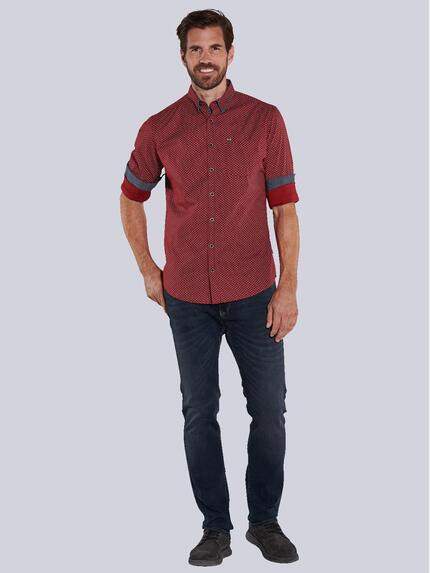 engbers Herren Langarm-Hemd gemustert Rot 36059 engbers Herren Langarm-Hemd gemustert Rot 36059