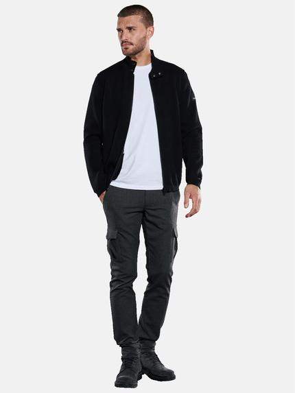 emilio adani Herren Strickjacke strukturiert Schwarz 33818 emilio adani Herren Strickjacke strukturiert Schwarz 33818