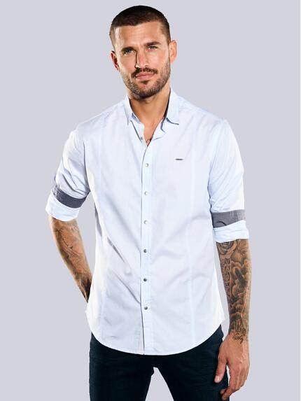 emilio adani Langarm-Hemd regular Hellblau