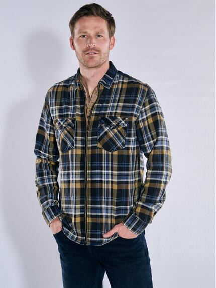 engbers Overshirt kariert Braun