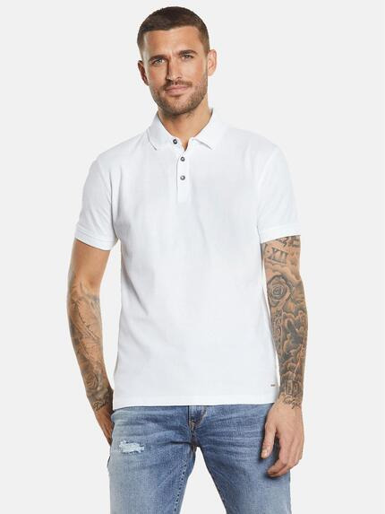 emilio adani Polo-Shirt uni Reinweiss