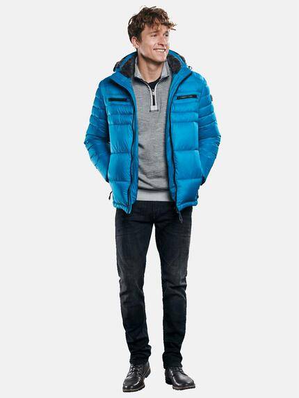 engbers Herren Jacke mit kuscheligem Fellimitat Türkis 30759 engbers Herren Jacke mit kuscheligem Fellimitat Türkis 30759