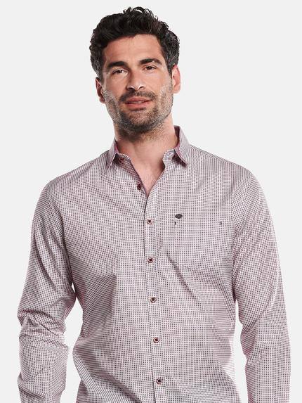 engbers Herren Langarm-Hemd gemustert Rot 31684 engbers Herren Langarm-Hemd gemustert Rot 31684
