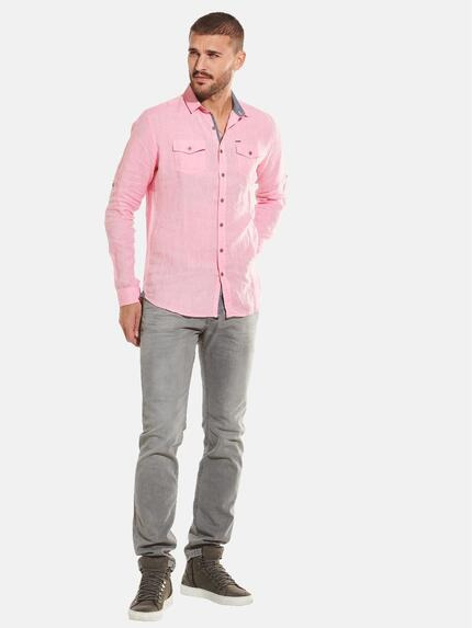 emilio adani Herren Langarm-Hemd mit aufgesetzten Brusttaschen Violett 31803 emilio adani Herren Langarm-Hemd mit aufgesetzten Brusttaschen Violett 31803