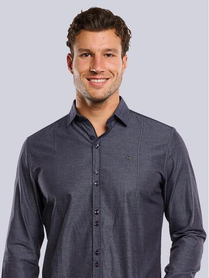 engbers Herren Langarm-Hemd mit Teilungsnähten Blau 33802 engbers Herren Langarm-Hemd mit Teilungsnähten Blau 33802