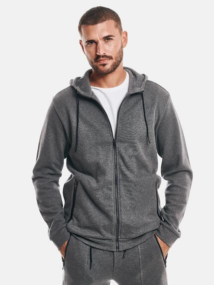emilio adani Sweatjacke Kapuze Dunkelgrau