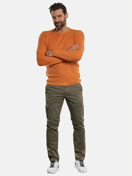 engbers Herren Pullover Rundhals Orange 32695 engbers Herren Pullover Rundhals Orange 32695