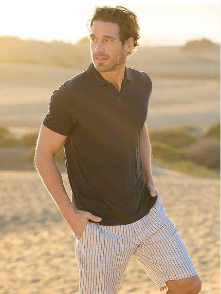 emilio adani Polo-Shirt meliert Anthrazit