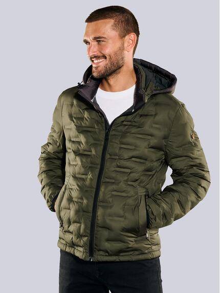 emilio adani Steppjacke mit abnehmbarer Kapuze Blassgruen