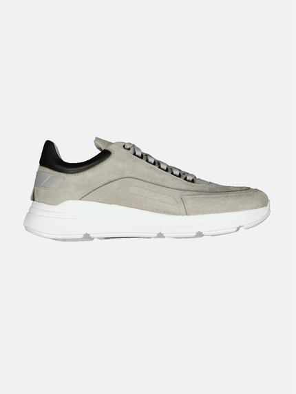 emilio adani Sneaker aus Nubukleder Silbergrau