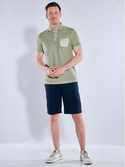 engbers Herren Polo-Shirt meliert Grün 38453 engbers Herren Polo-Shirt meliert Grün 38453