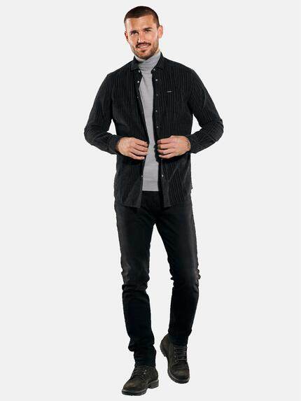 emilio adani Herren Langarm-Hemd gestreift Grau 35573 emilio adani Herren Langarm-Hemd gestreift Grau 35573