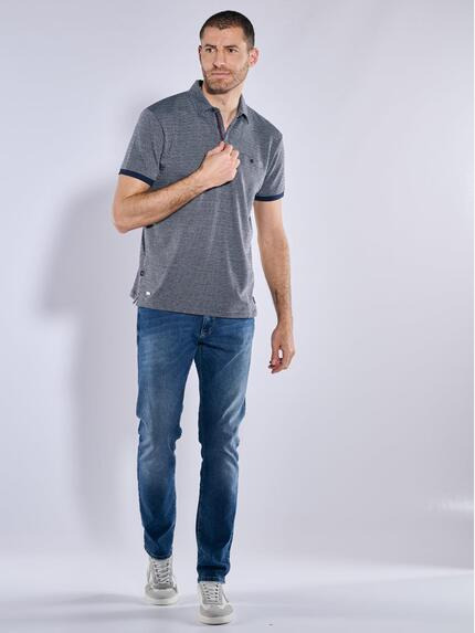 engbers Herren Polo-Shirt gemustert Blau 37162 engbers Herren Polo-Shirt gemustert Blau 37162
