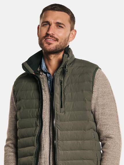 emilio adani Herren Weste gesteppt Grün 32568 emilio adani Herren Weste gesteppt Grün 32568