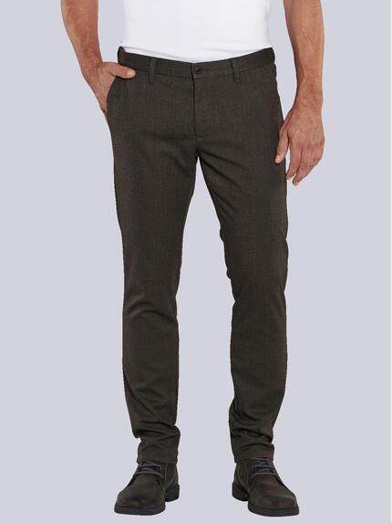 engbers Chino slim fit Schwarzbraun