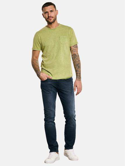 emilio adani Herren T-Shirt mit Streifenmuster Grün 32761 emilio adani Herren T-Shirt mit Streifenmuster Grün 32761