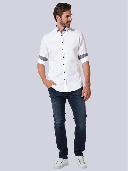 ENGBERS GERMANY Herren Langarm-Hemd mit wertiger Struktur Weiß 35281 ENGBERS GERMANY Herren Langarm-Hemd mit wertiger Struktur Weiß 35281