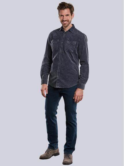 engbers Herren Hemd uni Blau 33707