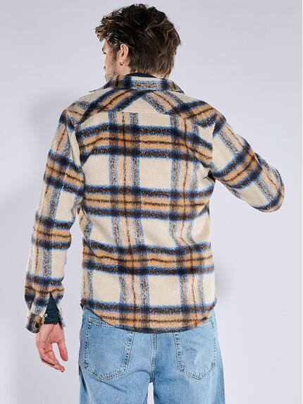 emilio adani Herren Flanell-Overshirt Royalblau 40978