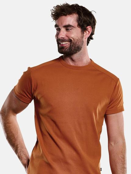 engbers Herren Basic-Shirt "My Favorite" organic Rostorange 33844 engbers Herren Basic-Shirt "My Favorite" organic Rostorange 33844