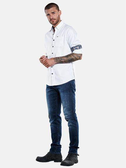 emilio adani Herren Langarm-Hemd uni Blau 33472 emilio adani Herren Langarm-Hemd uni Blau 33472